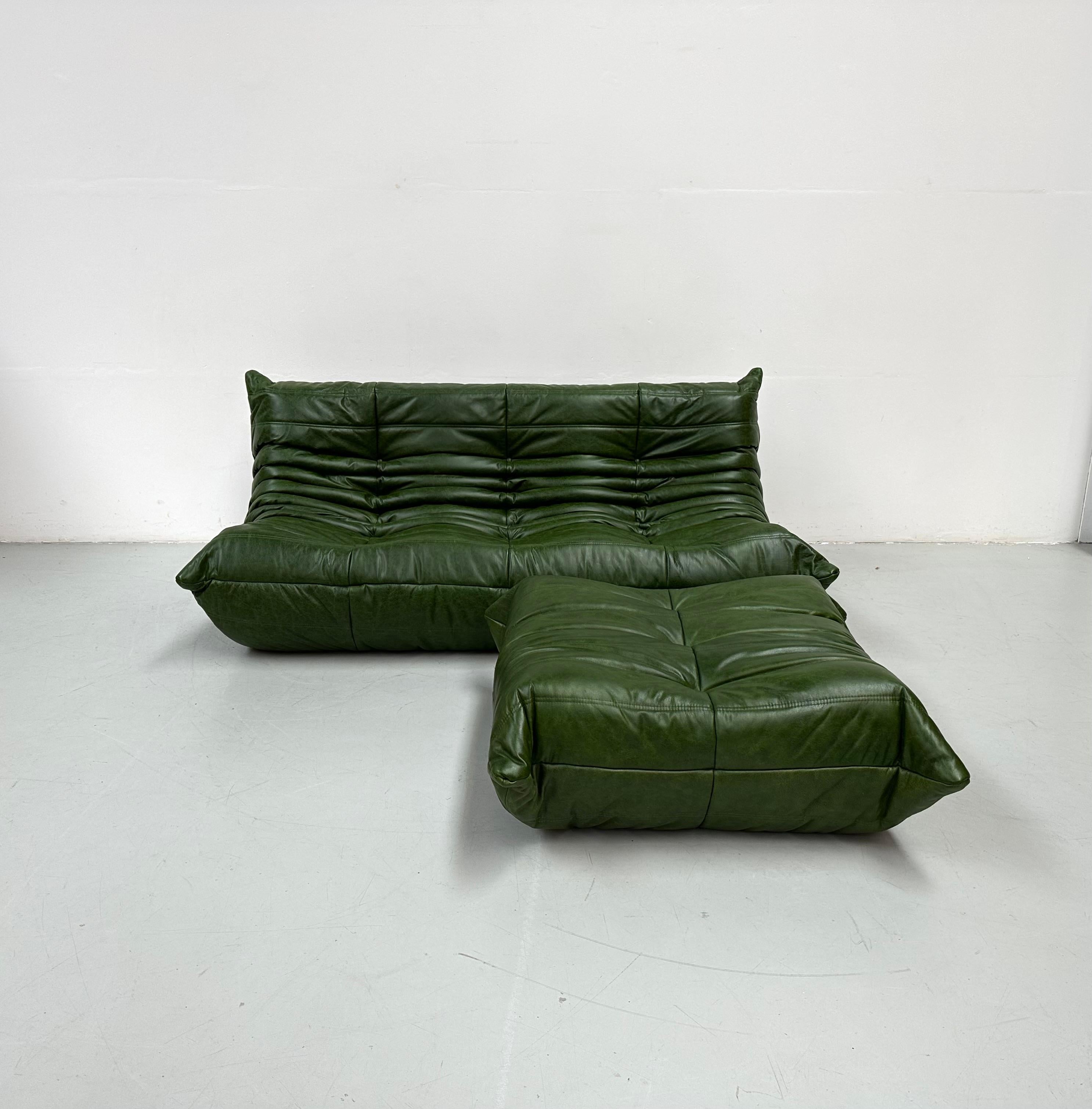 togo green leather