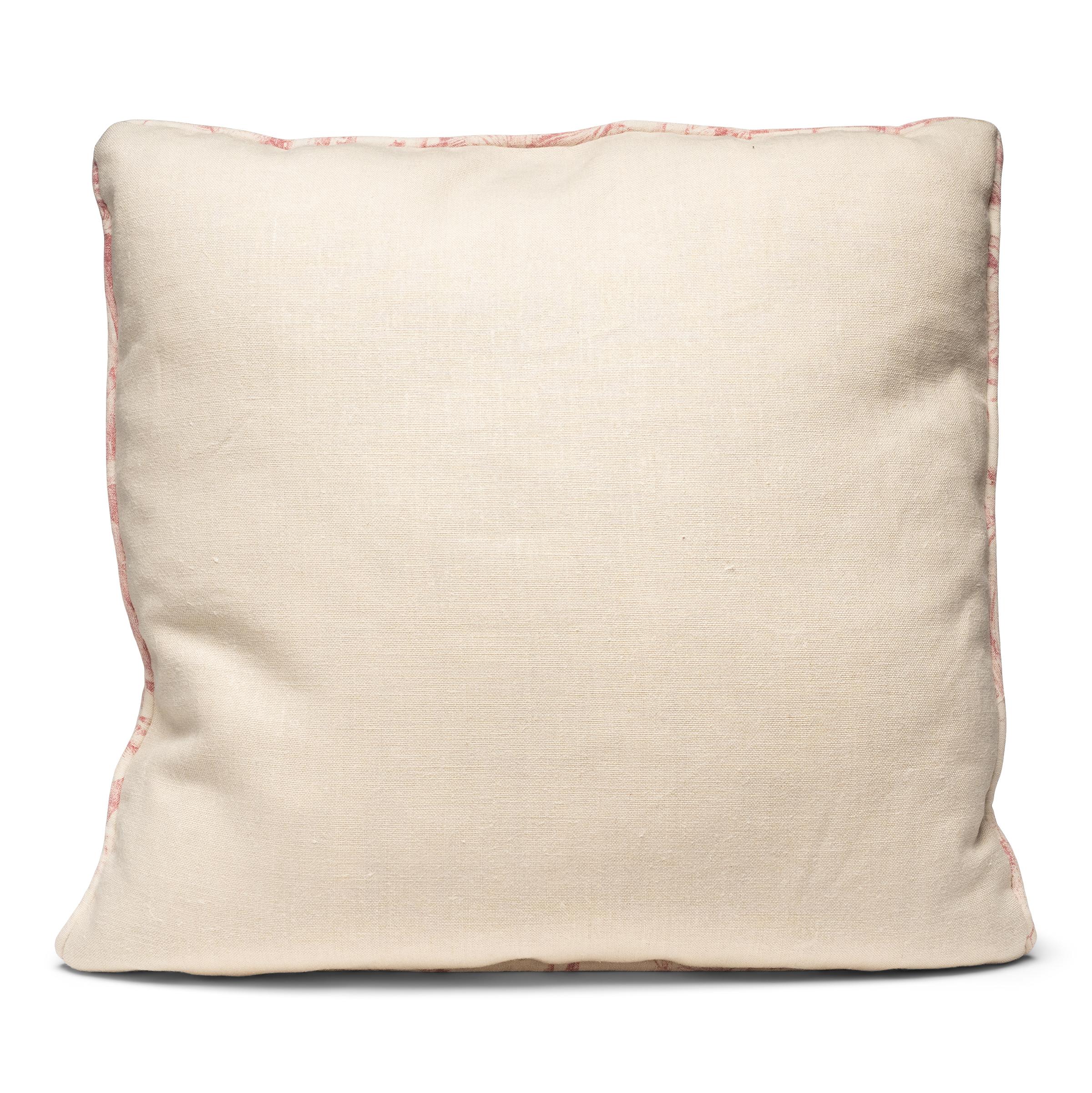 French Toile de Jouy Throw Pillow In Good Condition For Sale In Chicago, IL