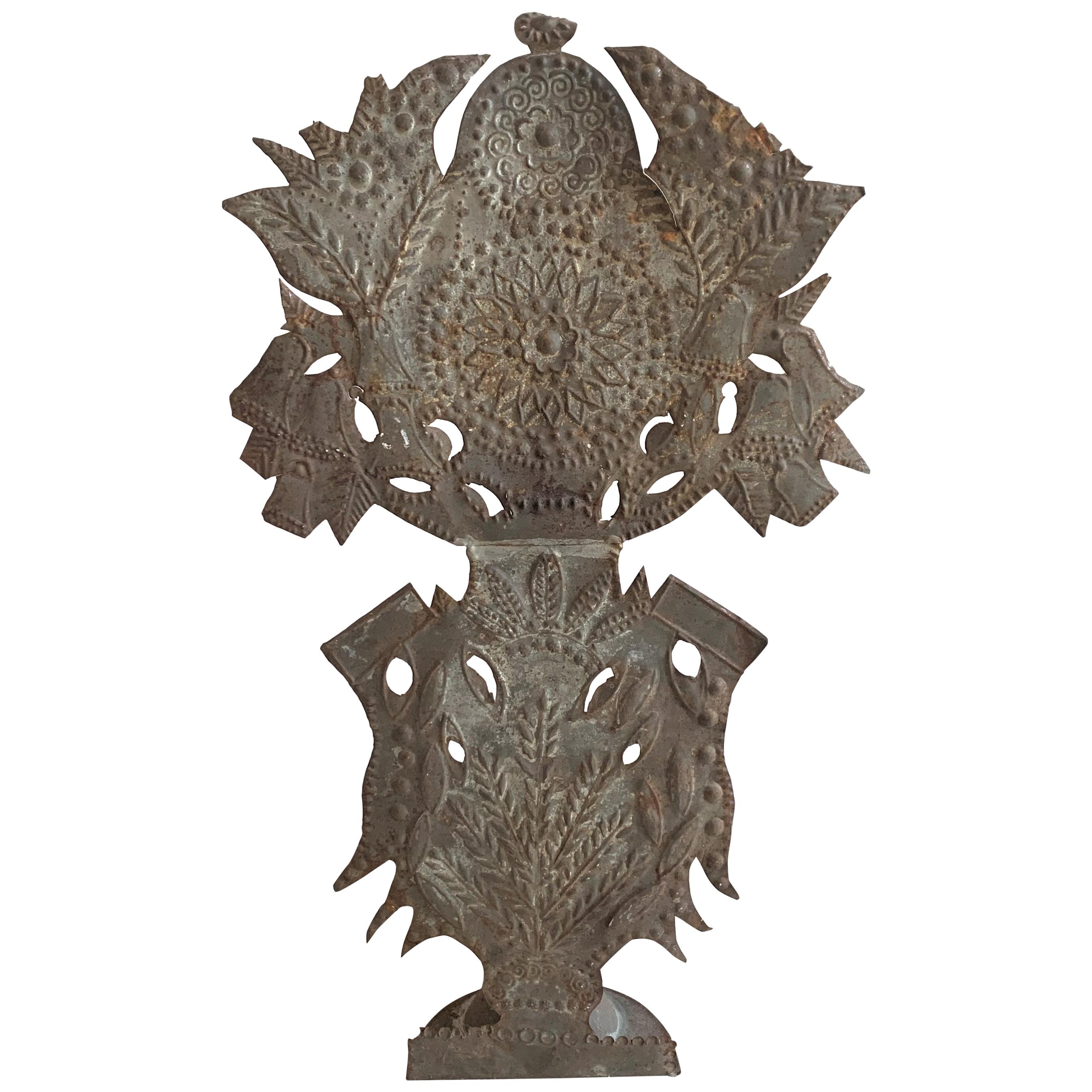 French Tole Altar Decoration Lamp