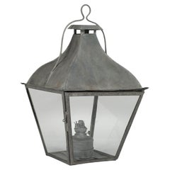 French Tole and Glass Lantern