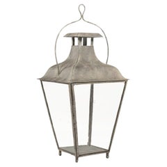 Retro French Tole and Glass Lantern