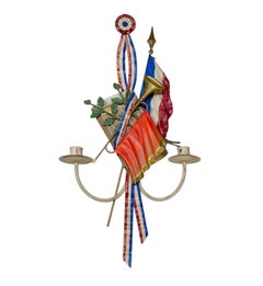 French Tole And Iron Sconce