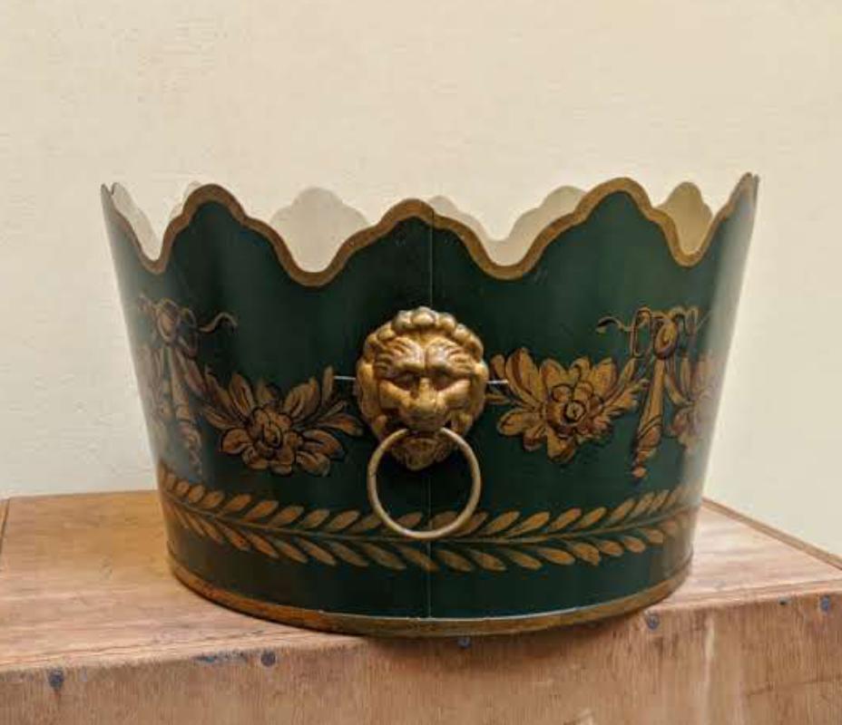Französischer Übertopf aus Zinn von Gherardo Degli Albizzi im Angebot 3