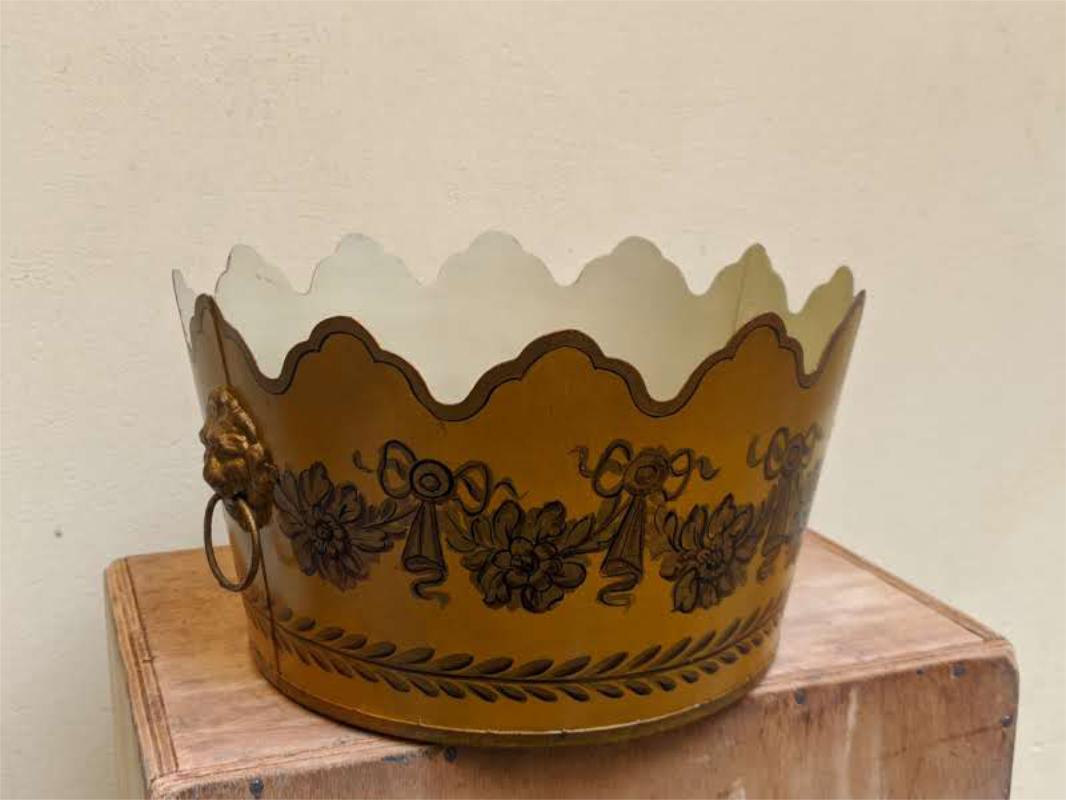 Französischer Übertopf aus Zinn von Gherardo Degli Albizzi im Angebot 2