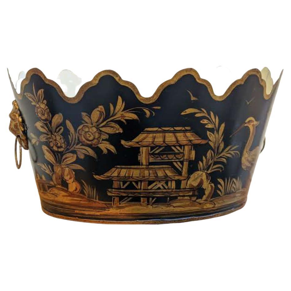 French Tole Cachepot by Gherardo Degli Albizzi