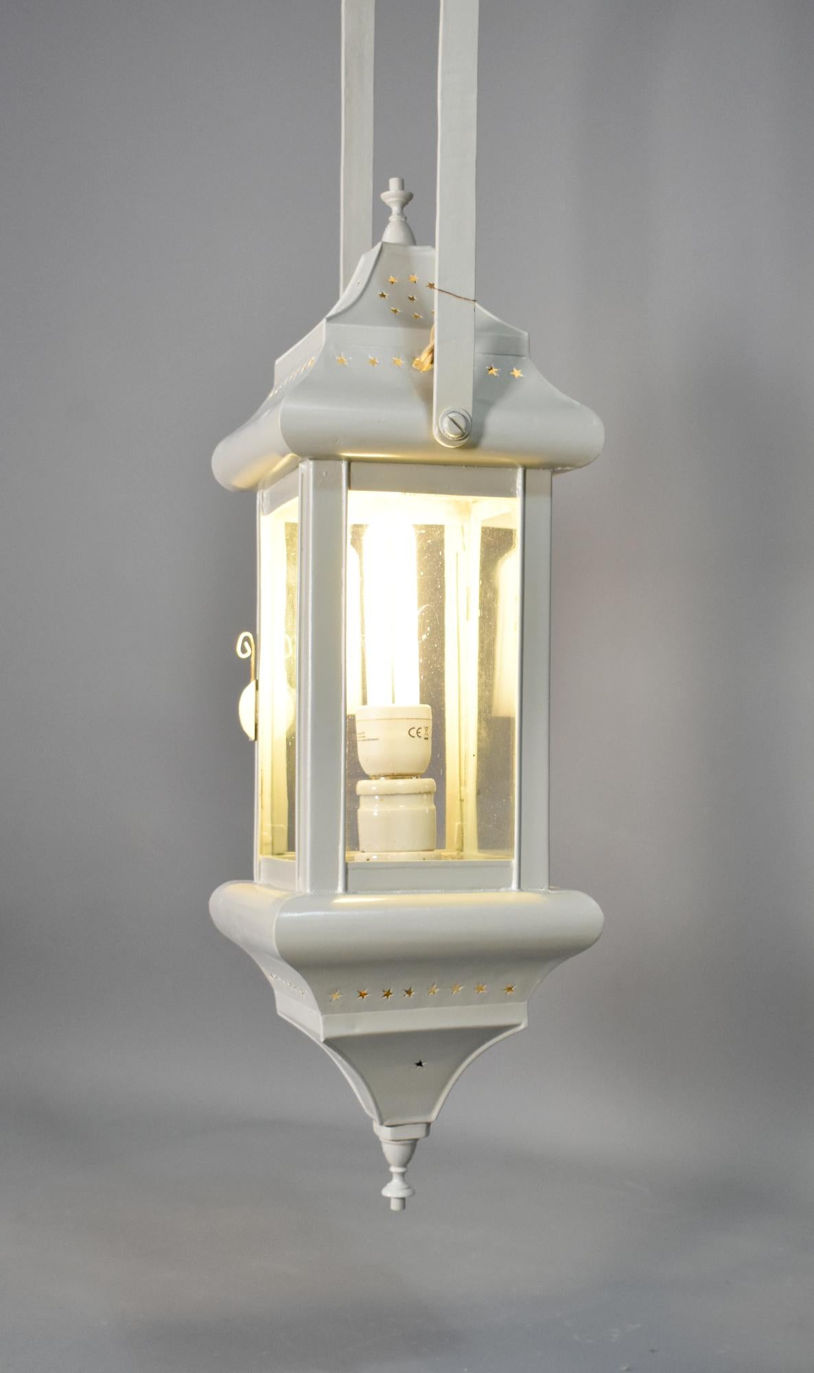 French Tole Hall Lantern For Sale 3