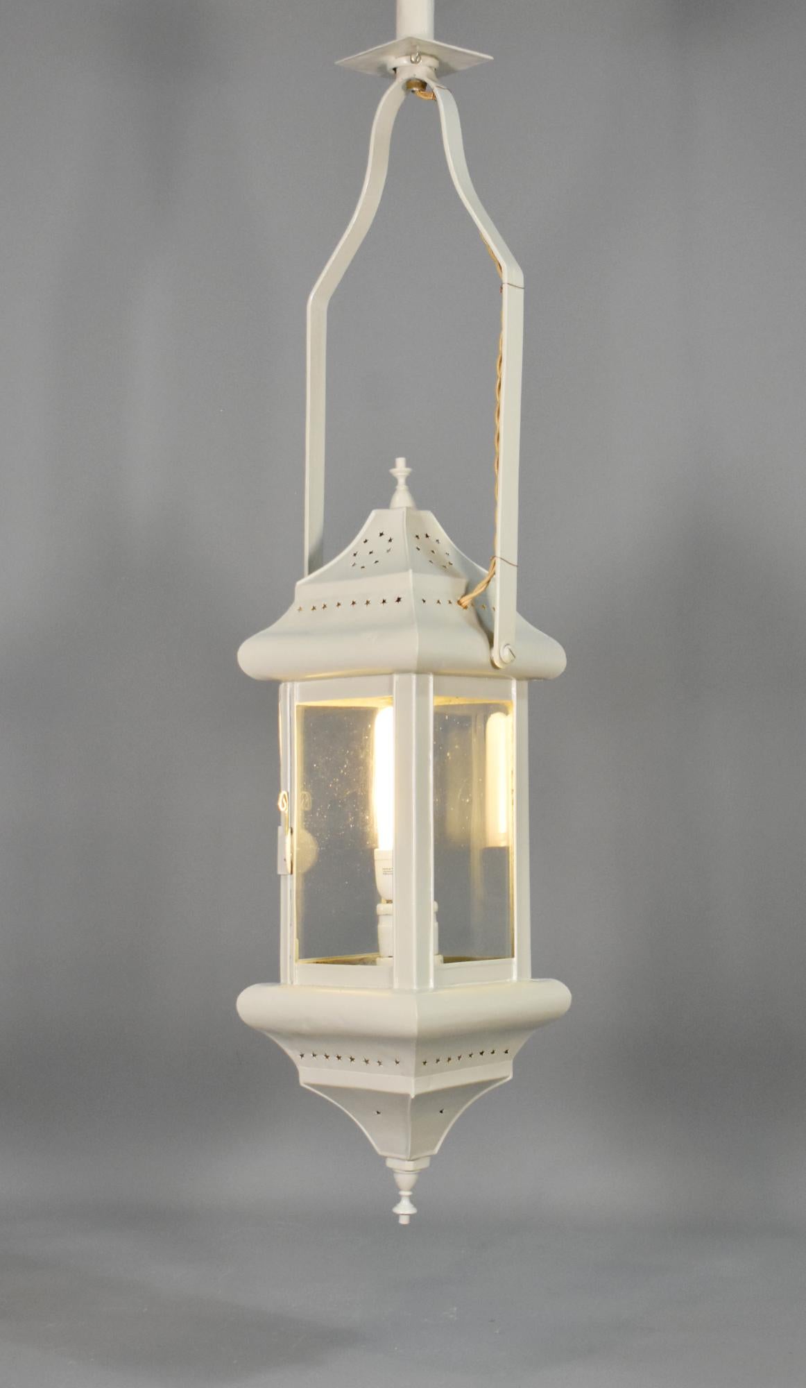 French Tole Hall Lantern For Sale 4