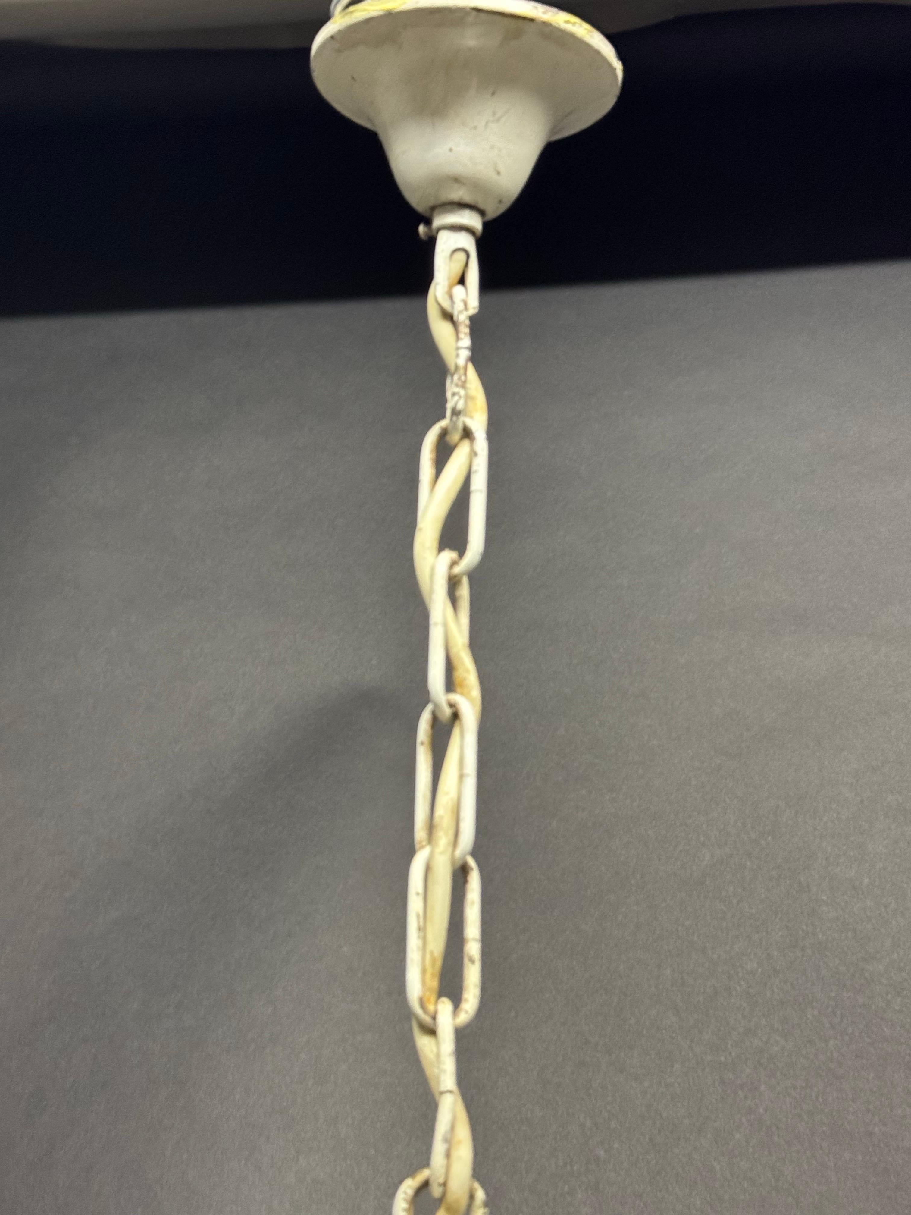 French Tole Hot Air Balloon Chandelier, circa 1950s For Sale 2