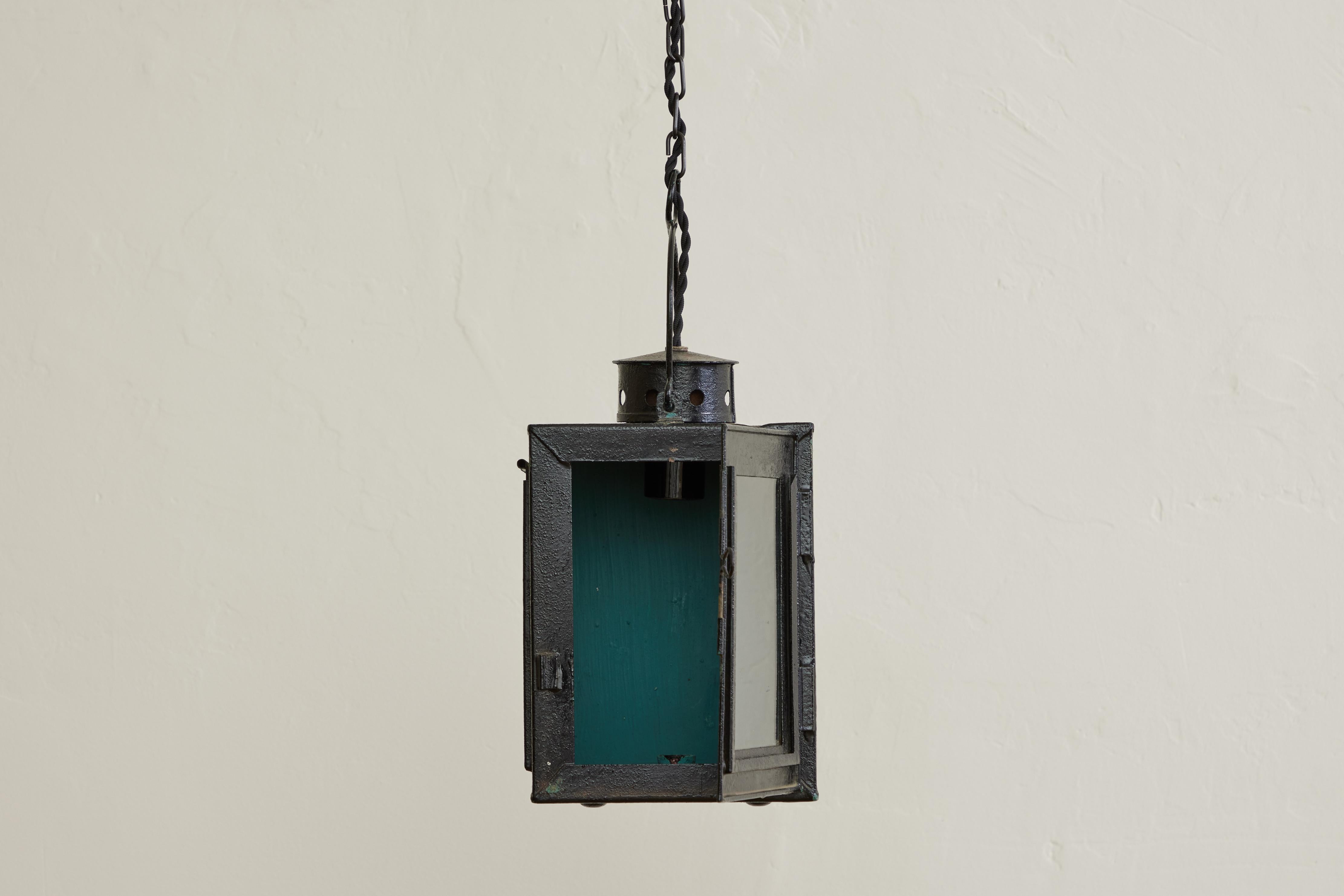 20th Century French Tole Lantern For Sale