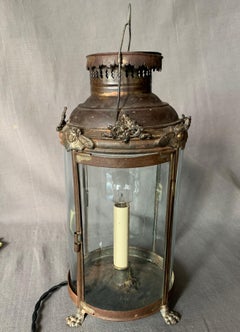 French Tole Lantern Lamp