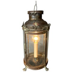 French Tole Lantern Lamp 