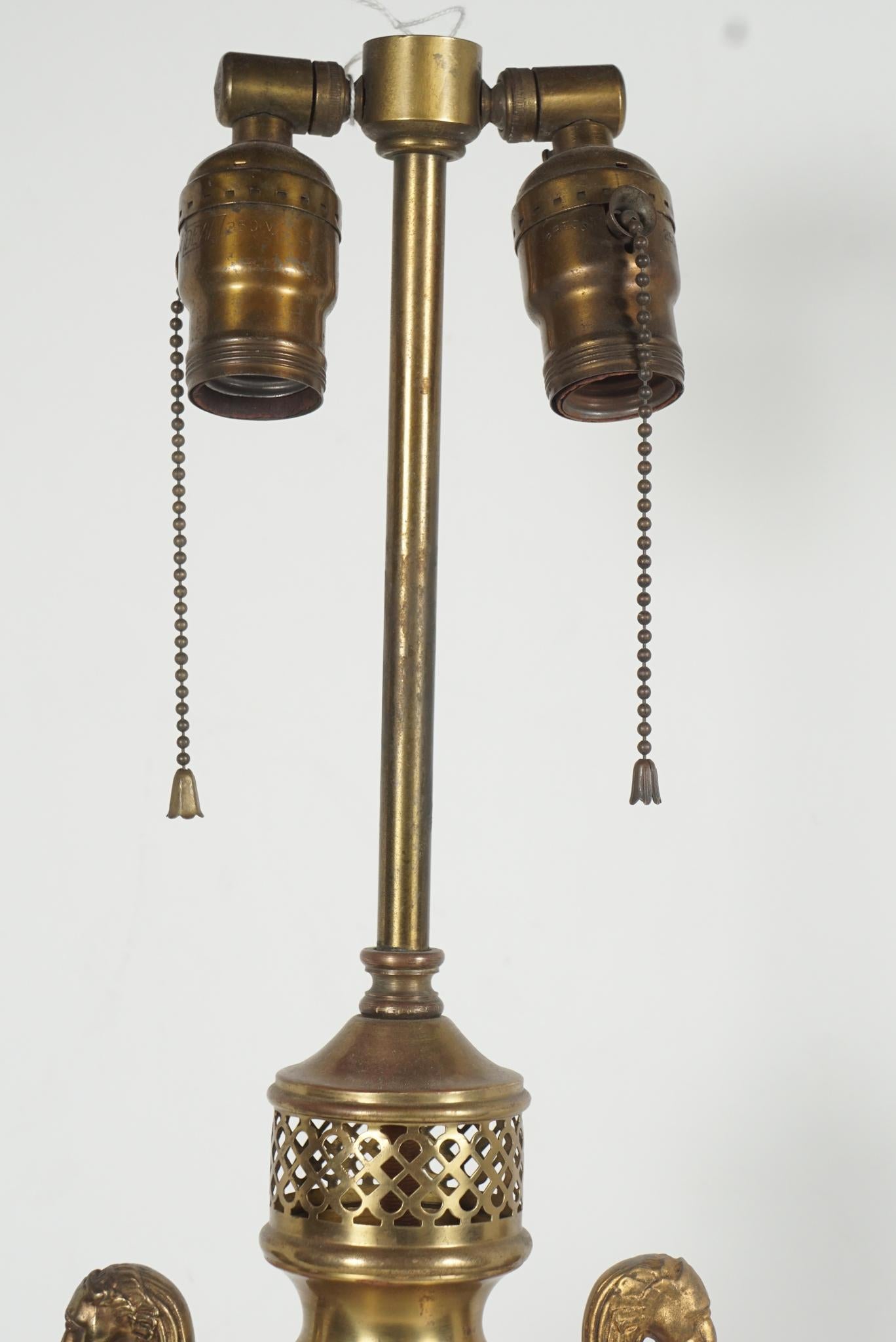 French Tole Late 19th to Early 20th Carcel Lamp from the Estate of Bunny Mellon In Good Condition For Sale In Hudson, NY