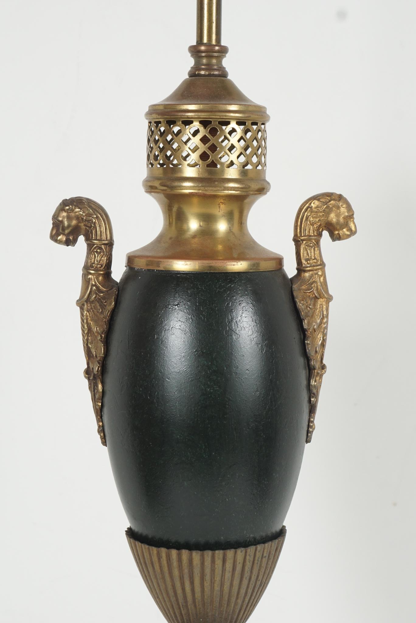 20th Century French Tole Late 19th to Early 20th Carcel Lamp from the Estate of Bunny Mellon For Sale