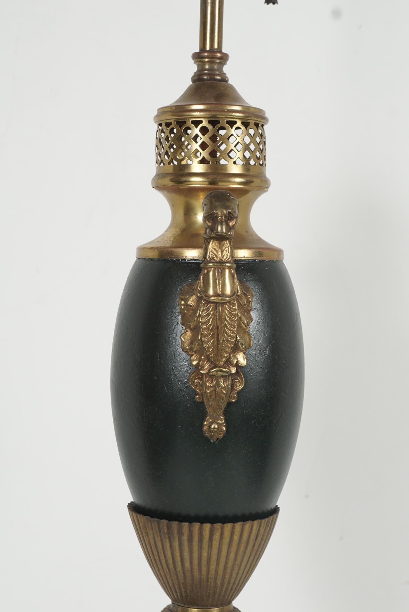 French Tole Late 19th to Early 20th Carcel Lamp from the Estate of Bunny Mellon For Sale 1