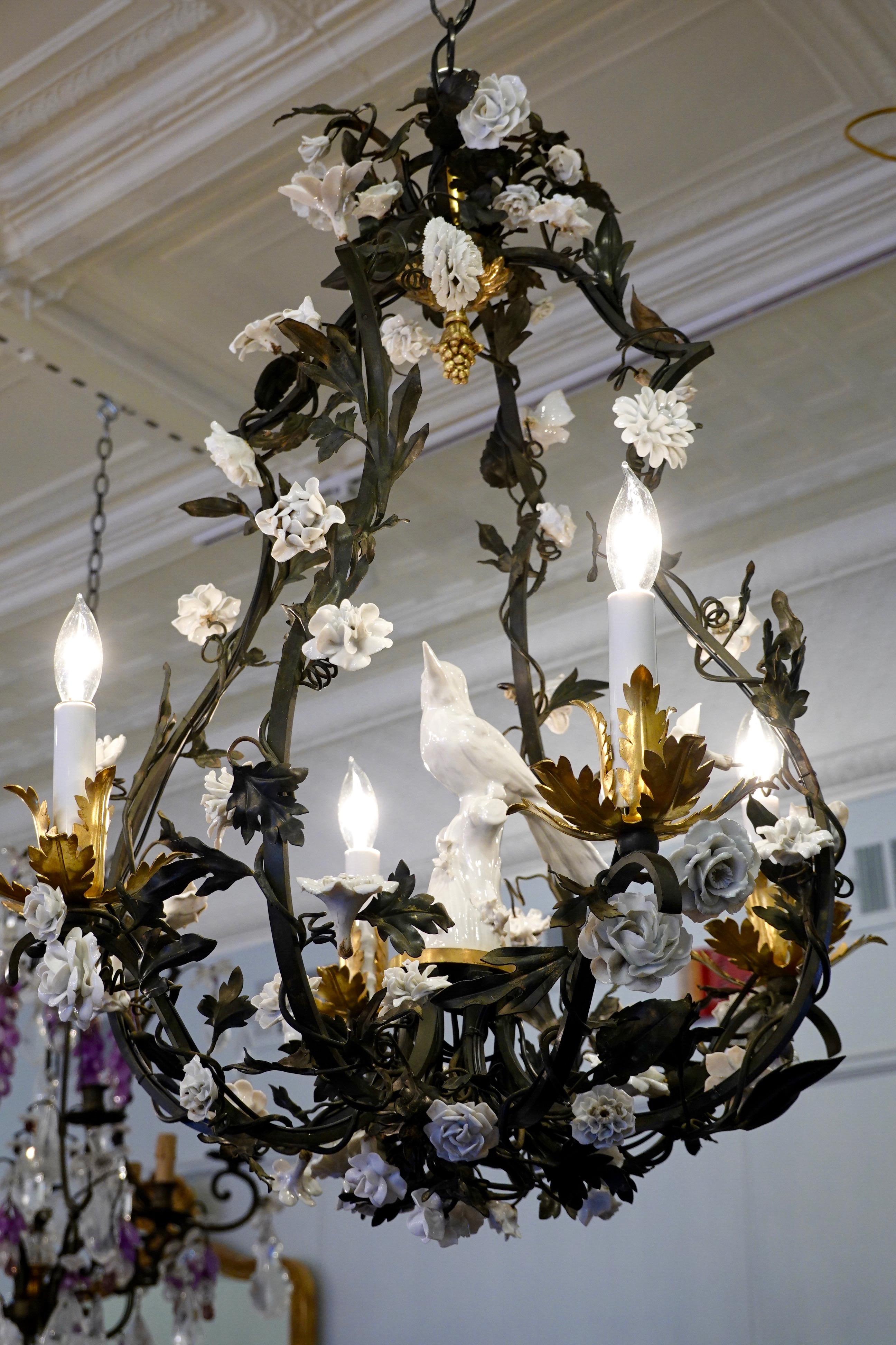 bird chandelier