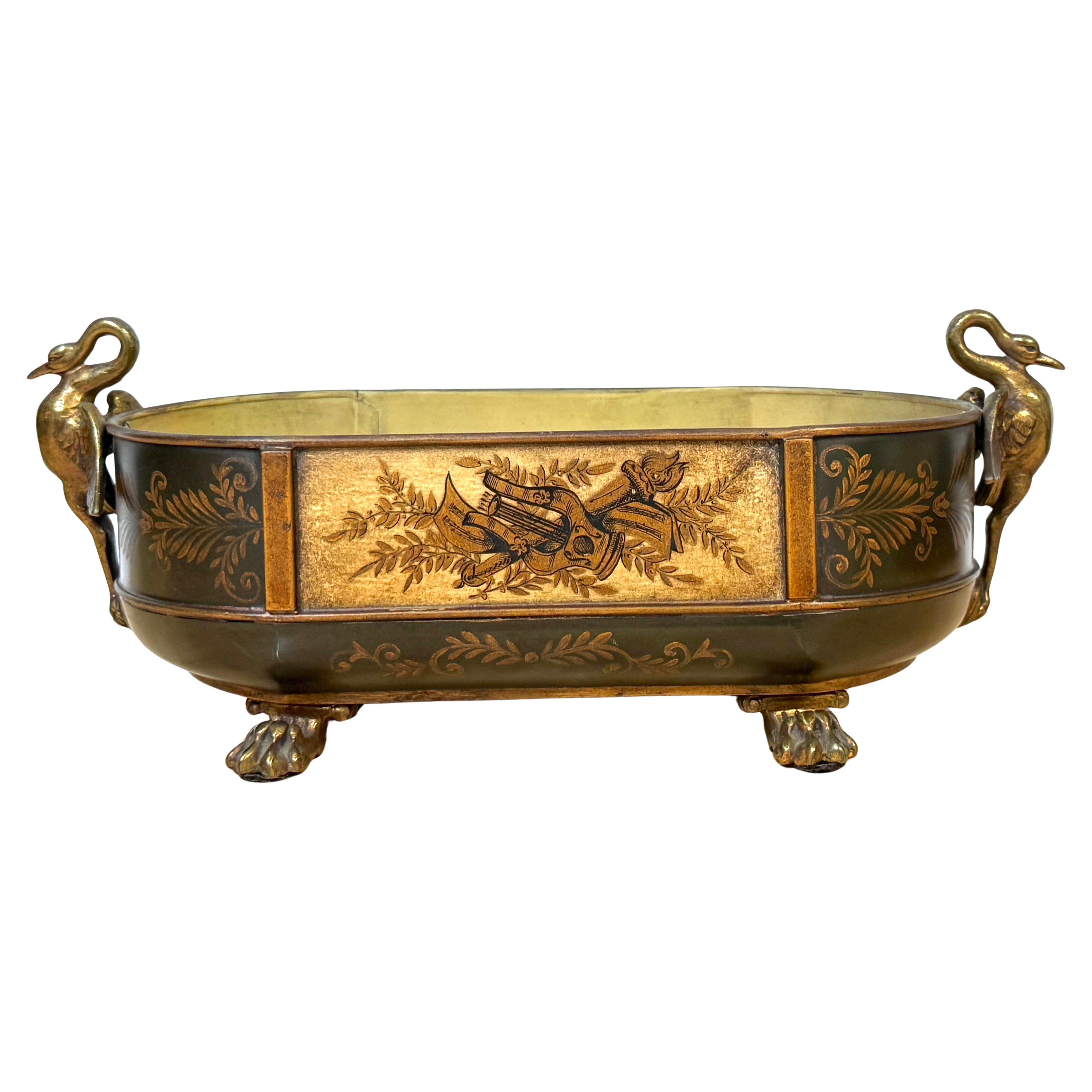 Tolo francese Luigi XVI  Fioriera policroma in stile neoclassico, Plummer Ltd, NY