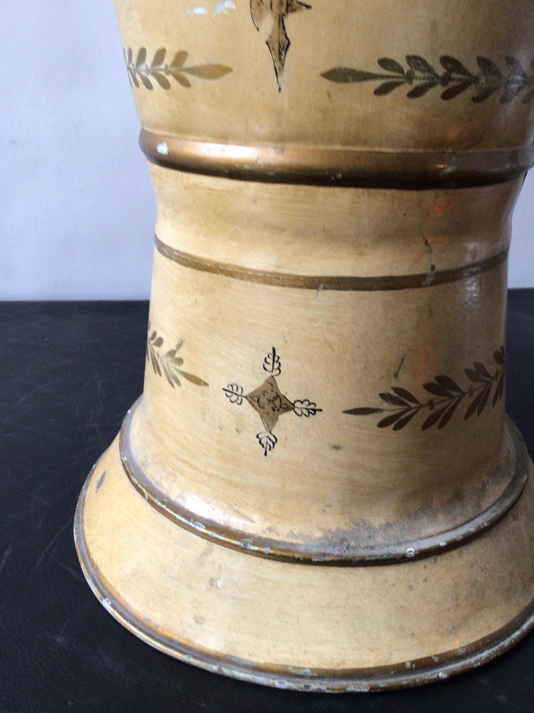 French Tole Neo Classical Umbrella Stand For Sale at 1stDibs