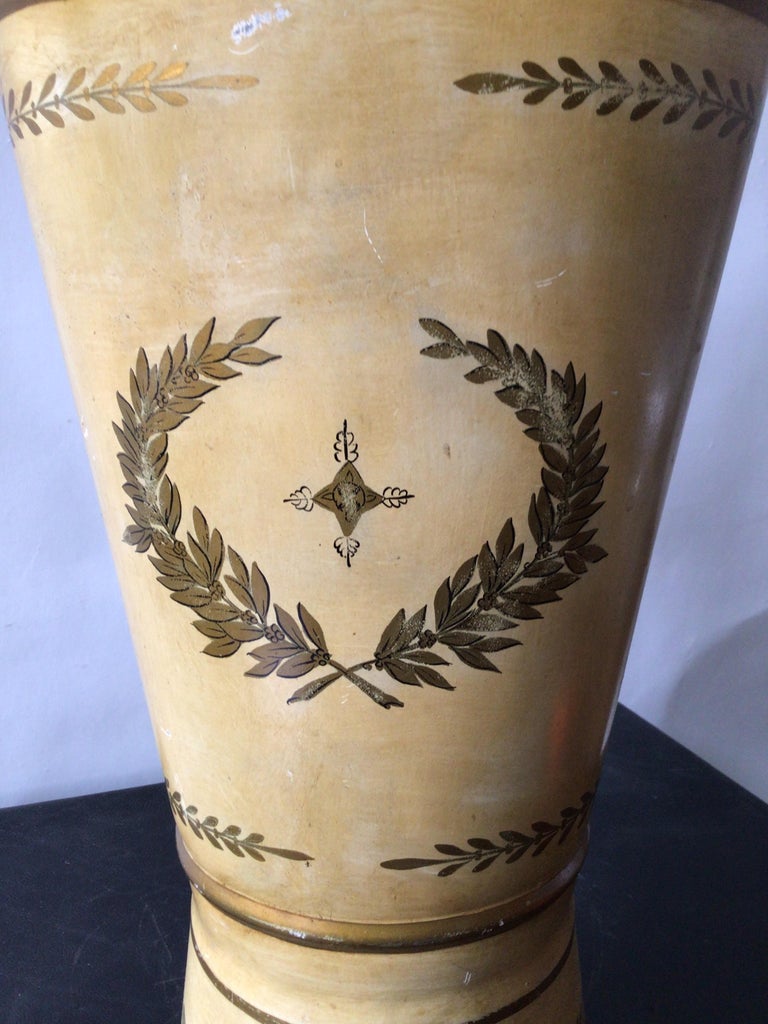 French Tole Neo Classical Umbrella Stand For Sale at 1stDibs