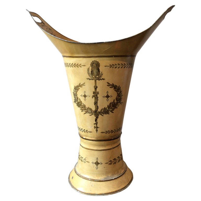 French Tole Neo Classical Umbrella Stand For Sale at 1stDibs