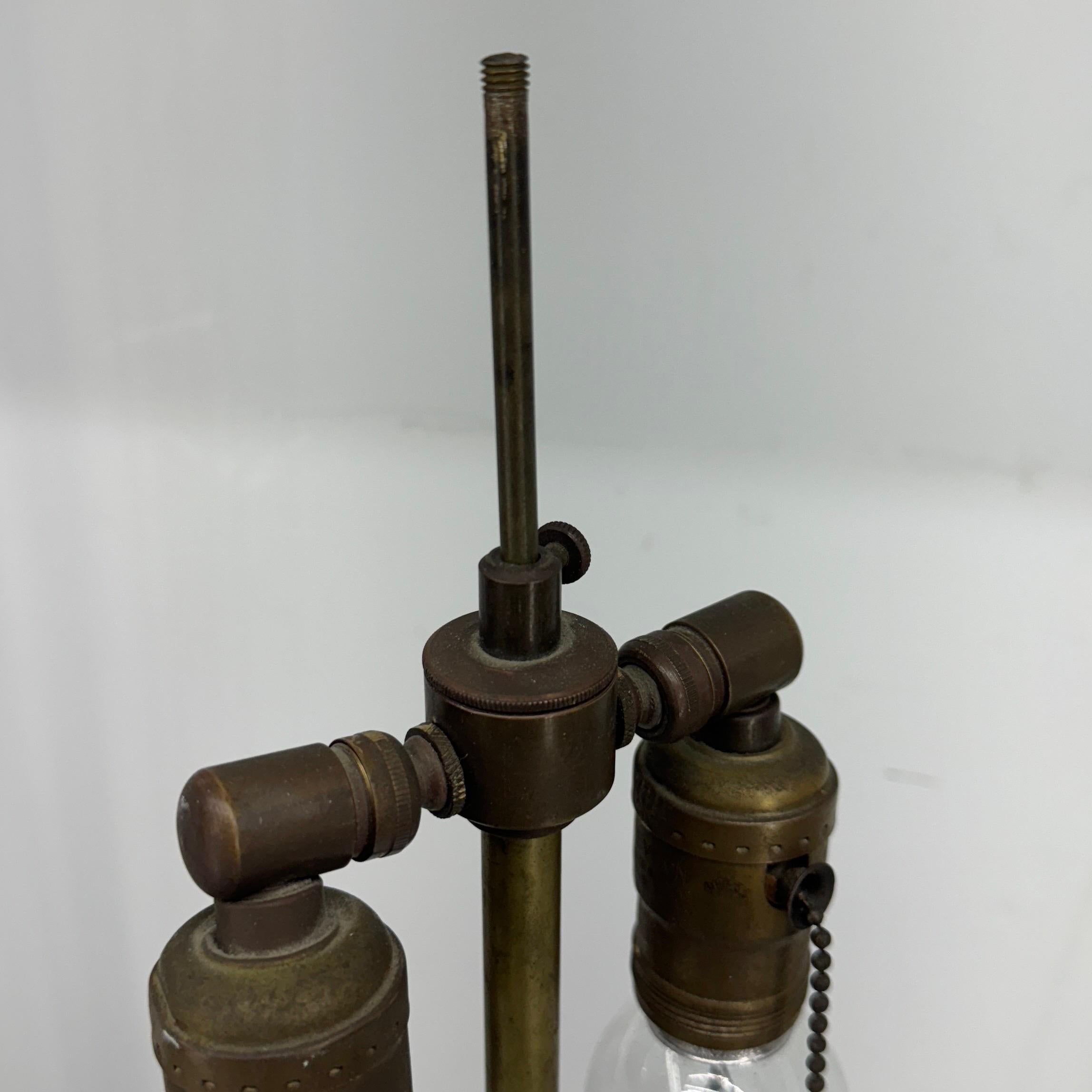 Französische umgewandelte Öllampe aus Zinngeschirr, um 1875 im Angebot 5