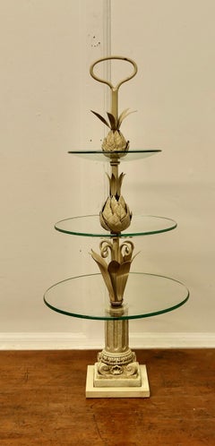French Toleware Gueridon Cake Stand or Dumb Waiter