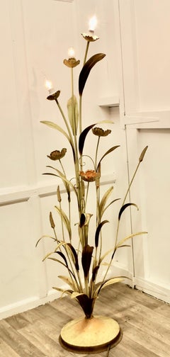 French Toleware Orangery Lamp,  Floor Lamp