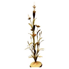 Used French Toleware Orangery Lamp,  Floor Lamp
