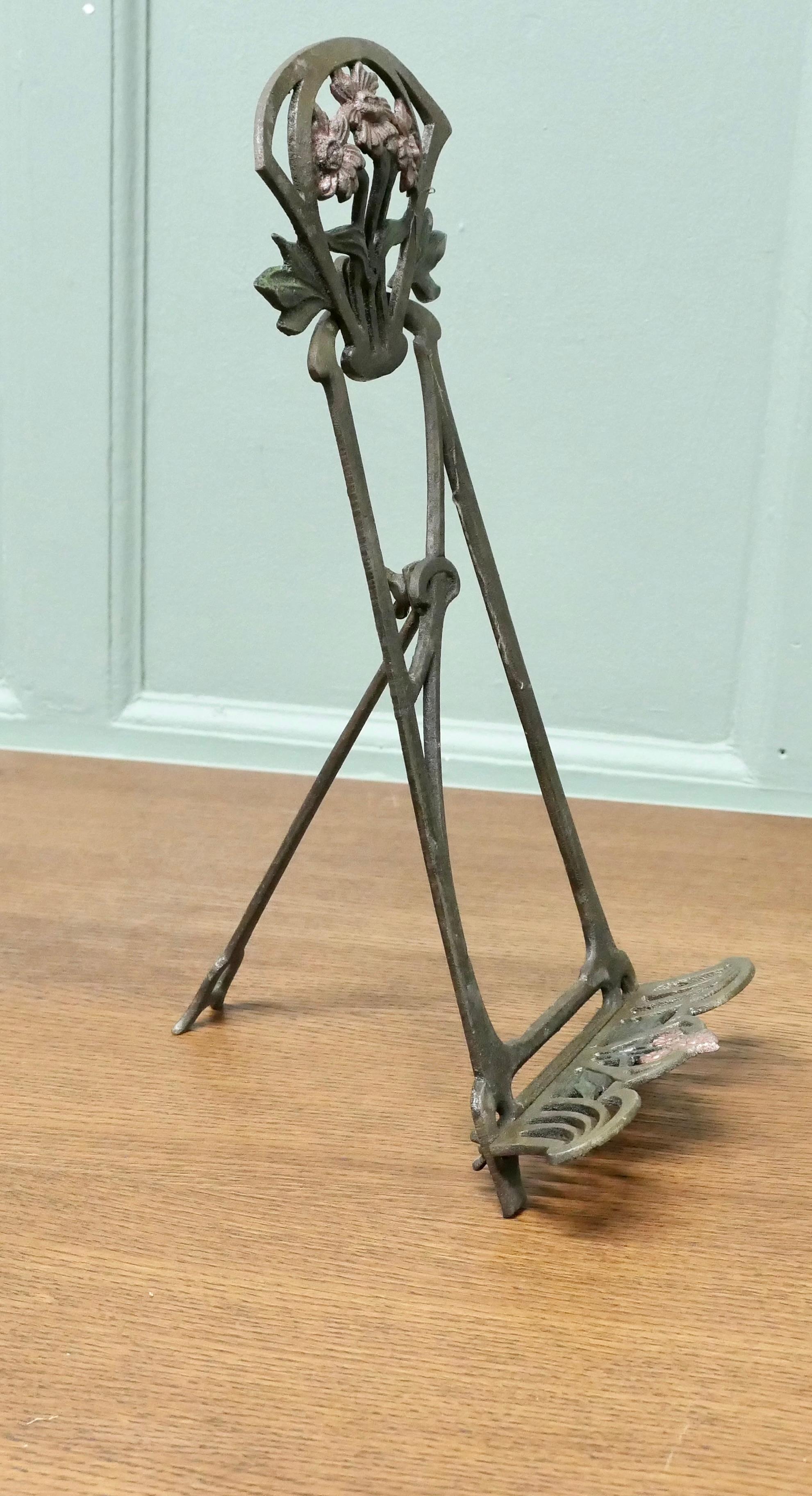 Late 20th Century French Tolewear Table Easel or Book Rest For Sale