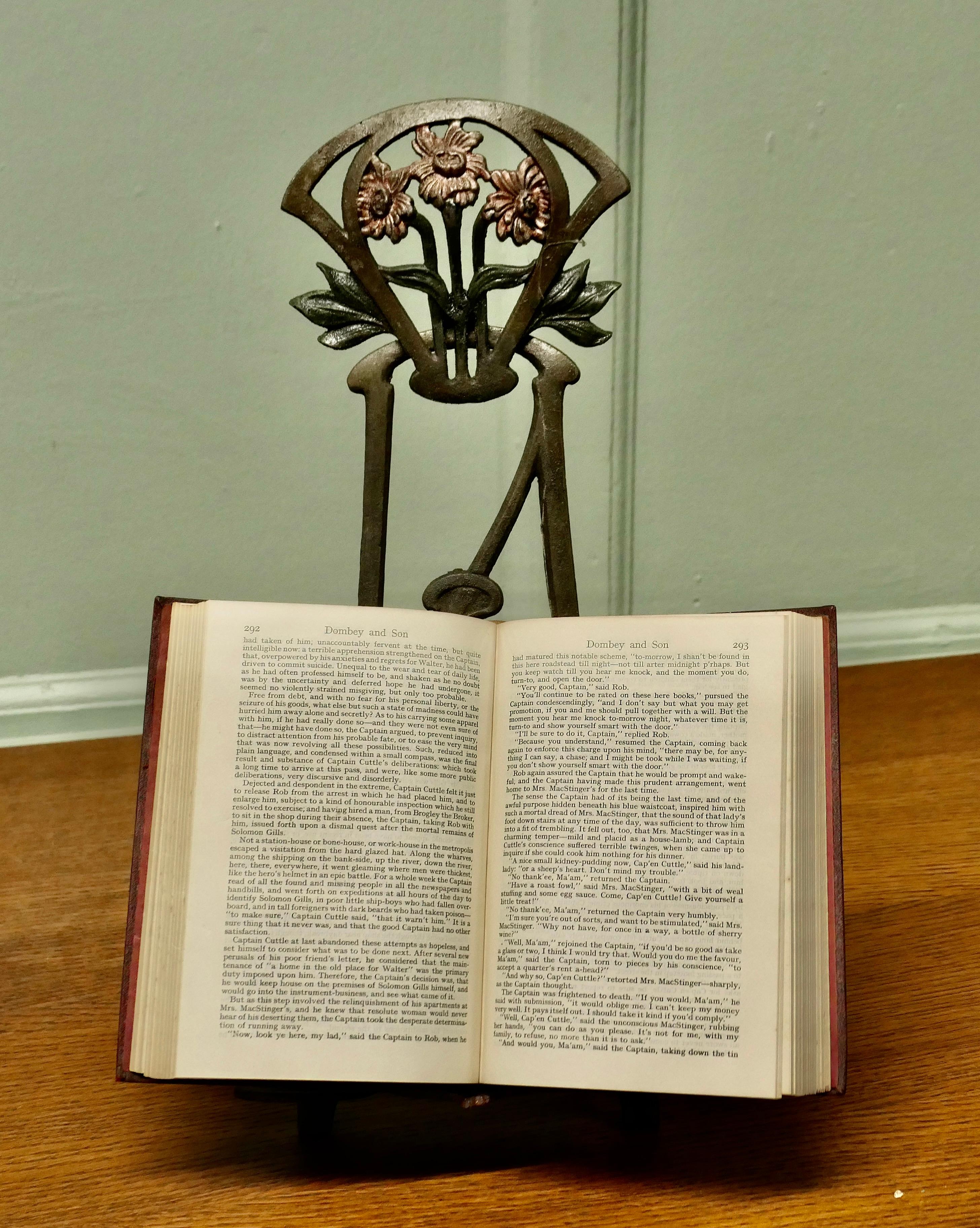 Metal French Tolewear Table Easel or Book Rest For Sale