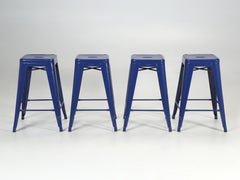 French Tolix Kitchen Counter Stools Showroom Samples 100's Available Mix Colors