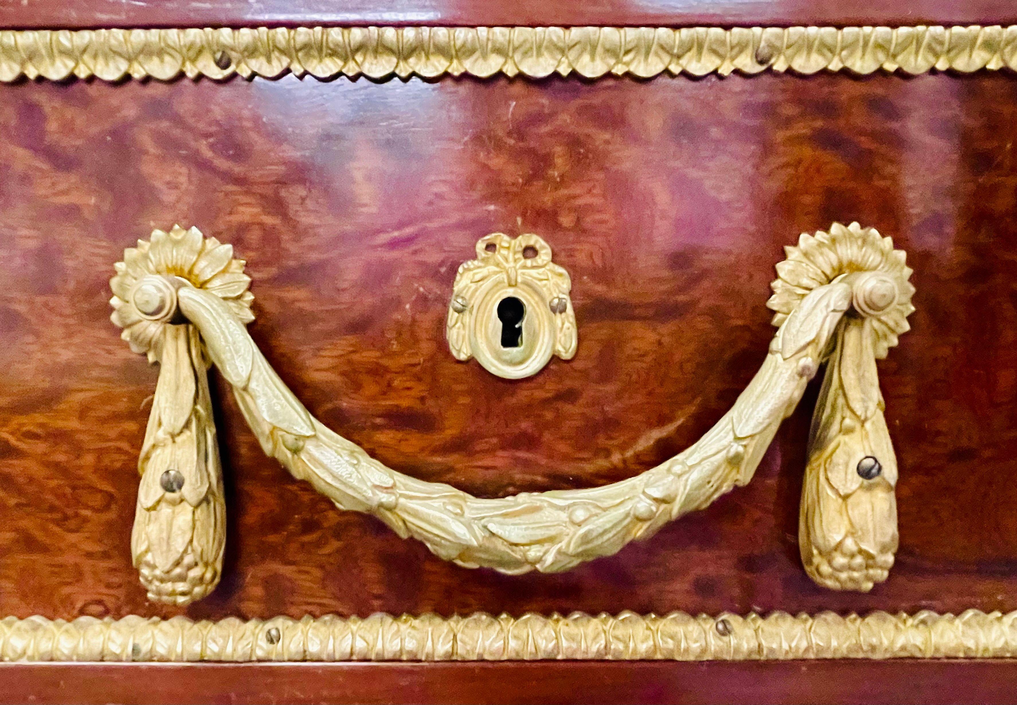 Französisch Schildpattholz Louis XVI Stil Maison Jansen Partners Schreibtisch oder Bureau Platte im Angebot 10