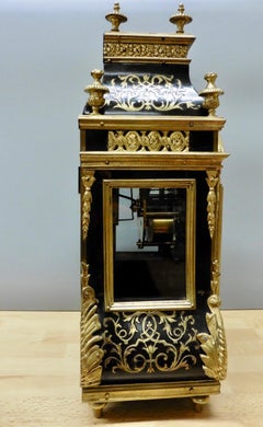 French Tortoiseshell Boulle Clock by Thuret, Paris