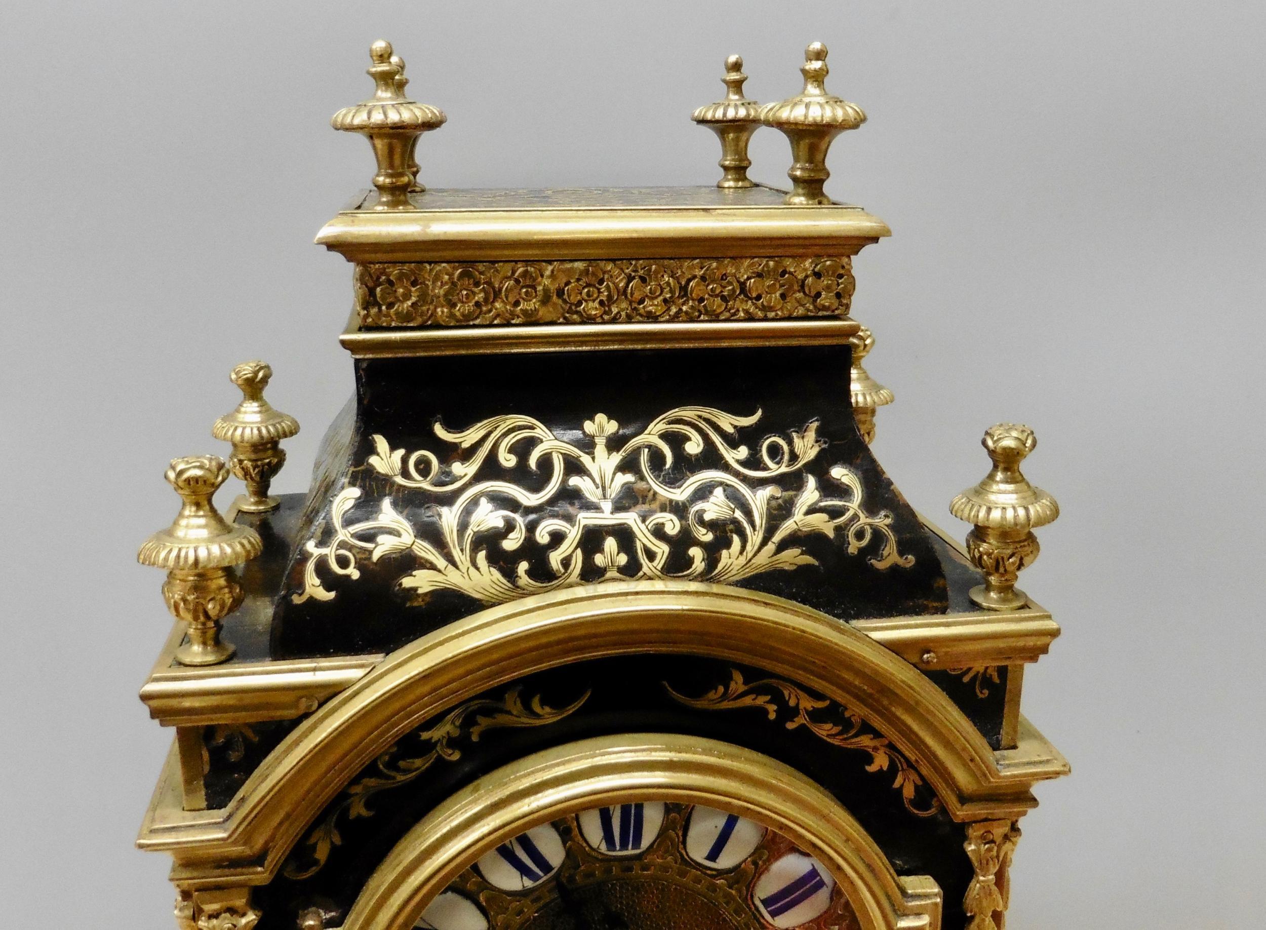 Reloj Boulle de carey francés de Thuret, París siglo XIX en venta