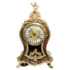 Horloge Boulle en écaille de tortue française, vers 1860