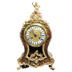 Die französische Schildpatt-Boule-Uhr aus Schildpatt. um 1860