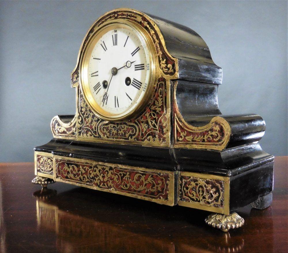 Französische Boulle-Uhr mit Trommelfell aus Schildpatt im Zustand „Gut“ im Angebot in Norwich, GB
