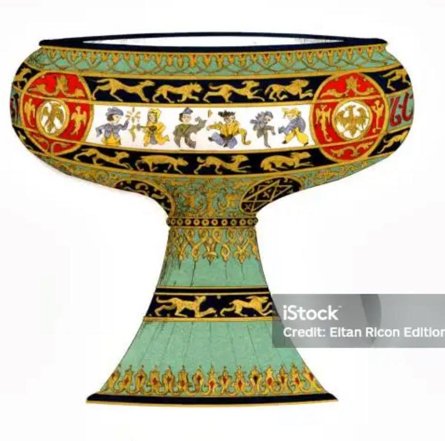 French Toujours Faience Glazed Centerpiece Coupe Bowl For Sale 13
