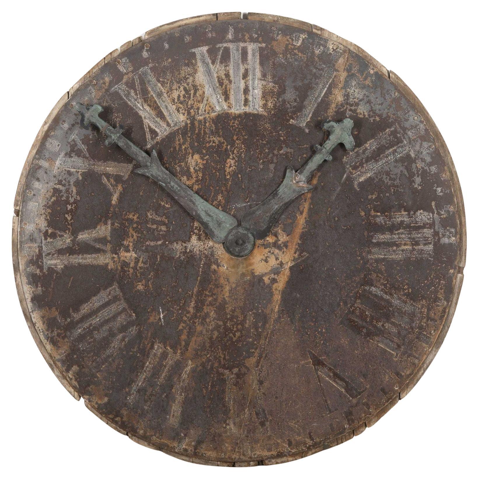 French Tower Clock Face For Sale