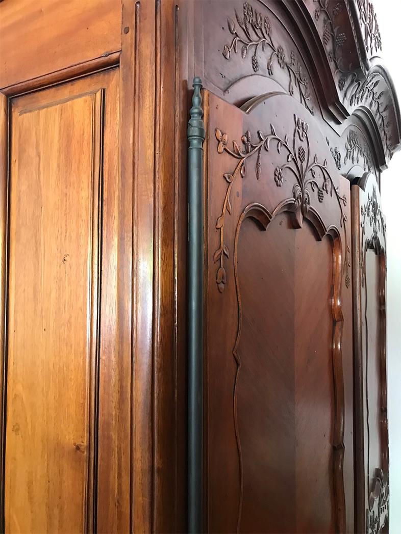 French Traditional 2 Door Armoire For Sale 6