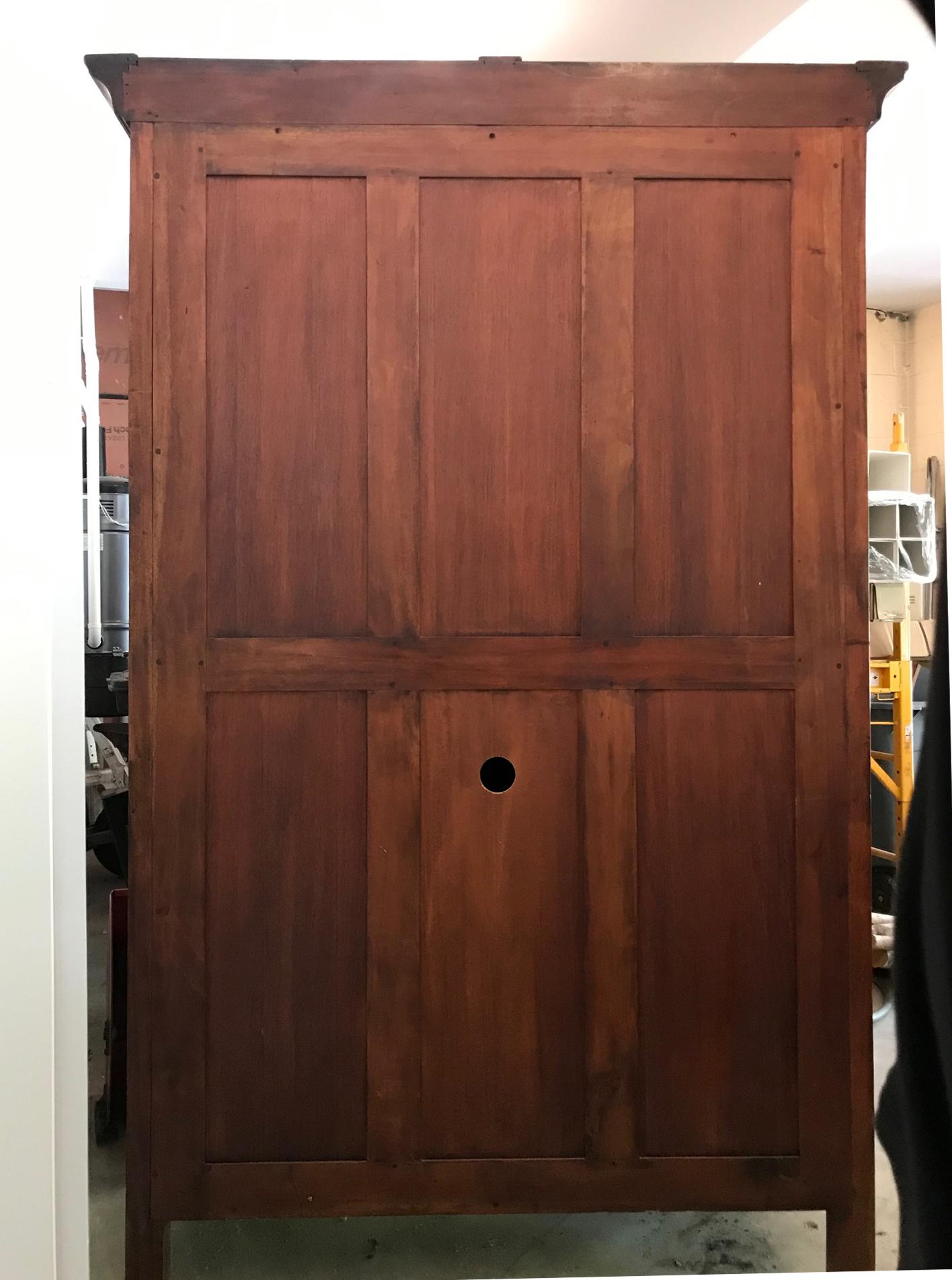 French Traditional 2 Door Armoire For Sale 2