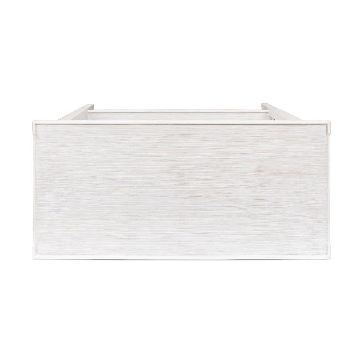 Contemporary French Traditional End Table, Whitewash