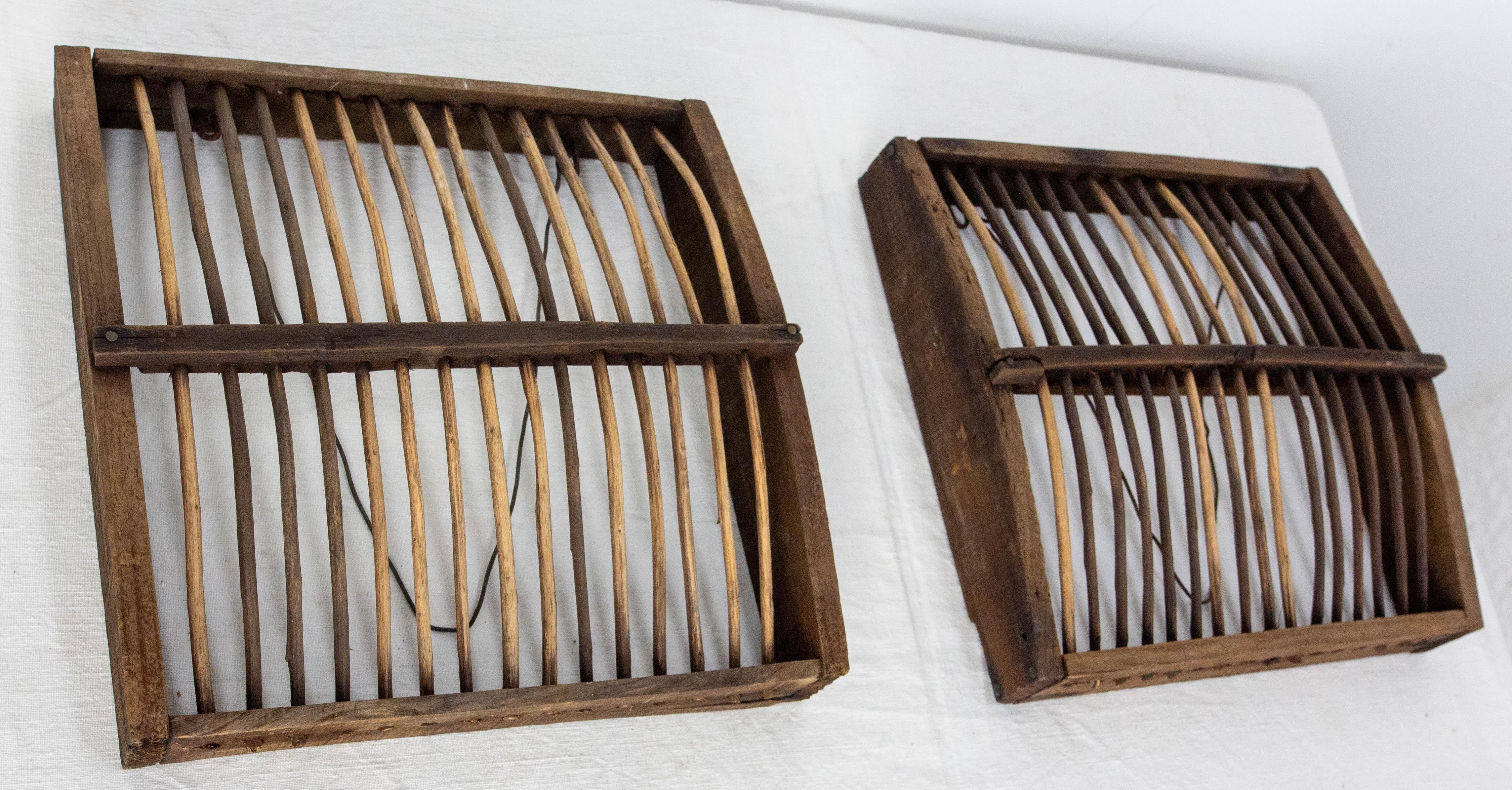 Piccola trappola per uccelli tradizionale francese, decorazione da parete, inizio XX secolo in vendita 2