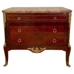 French Transition Commode with Marble Top