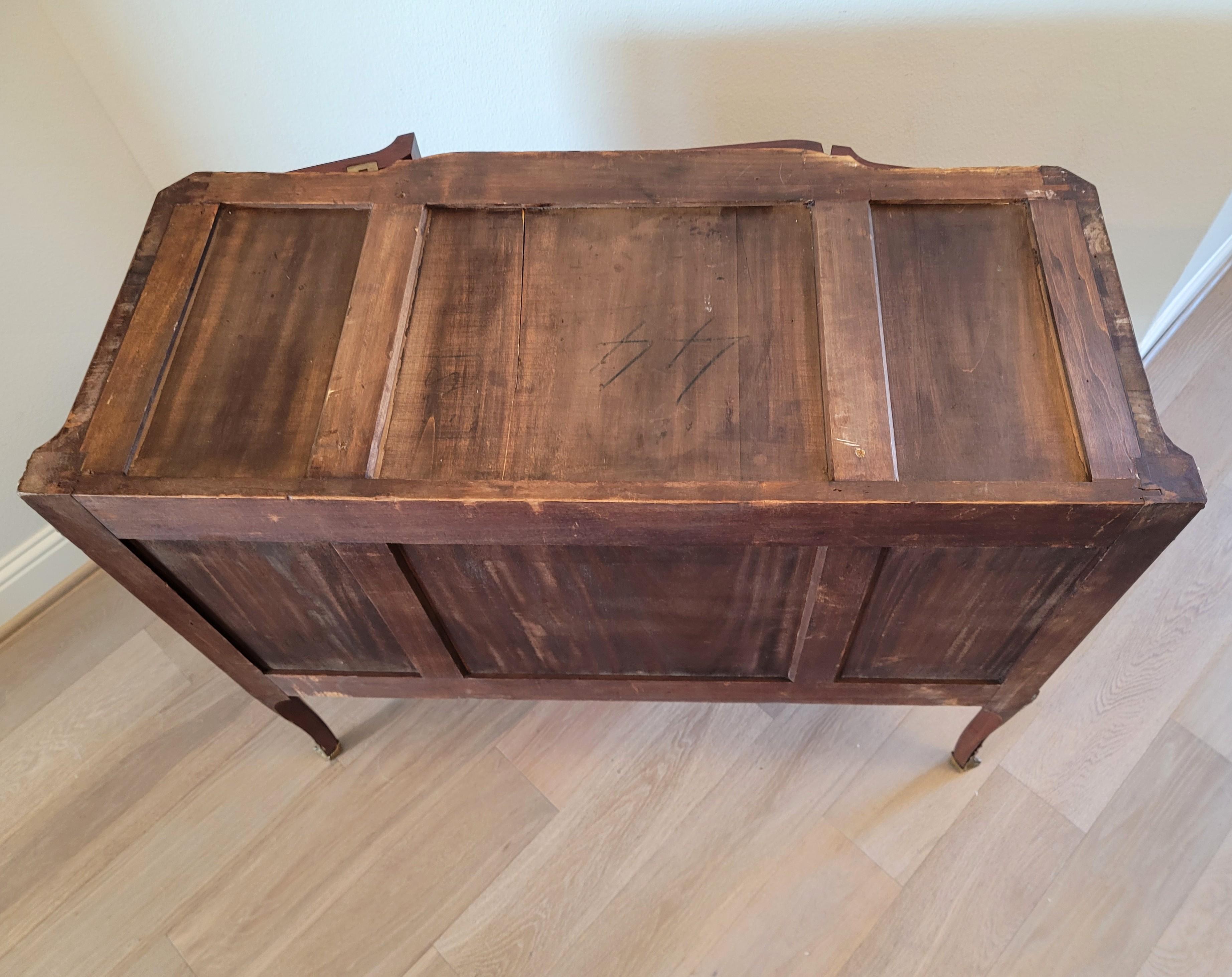 Fine French Transition Louis XV XVI Style Chest Sideboard For Sale 12