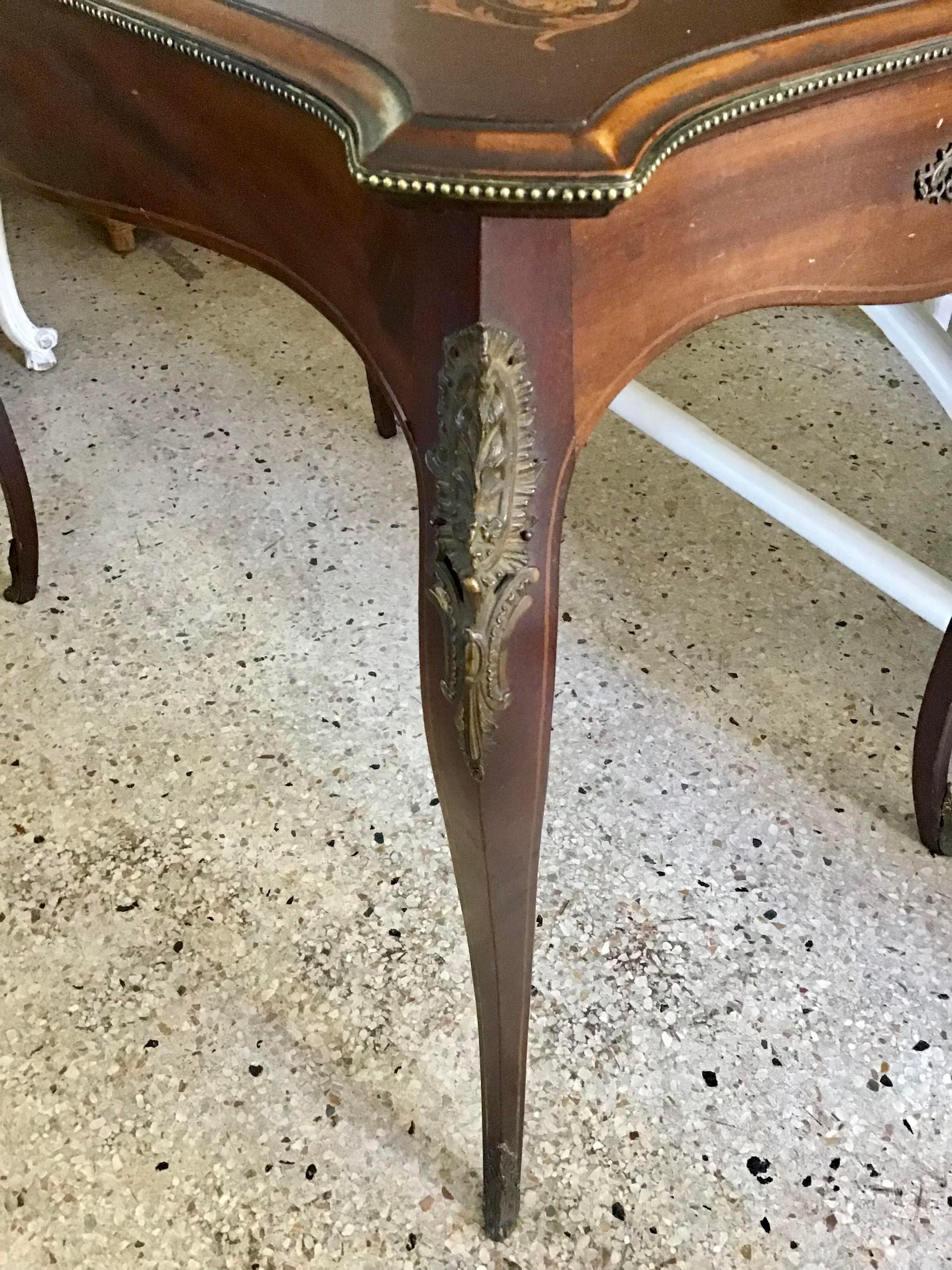 19th Century French Transition Rectangular Center Table For Sale