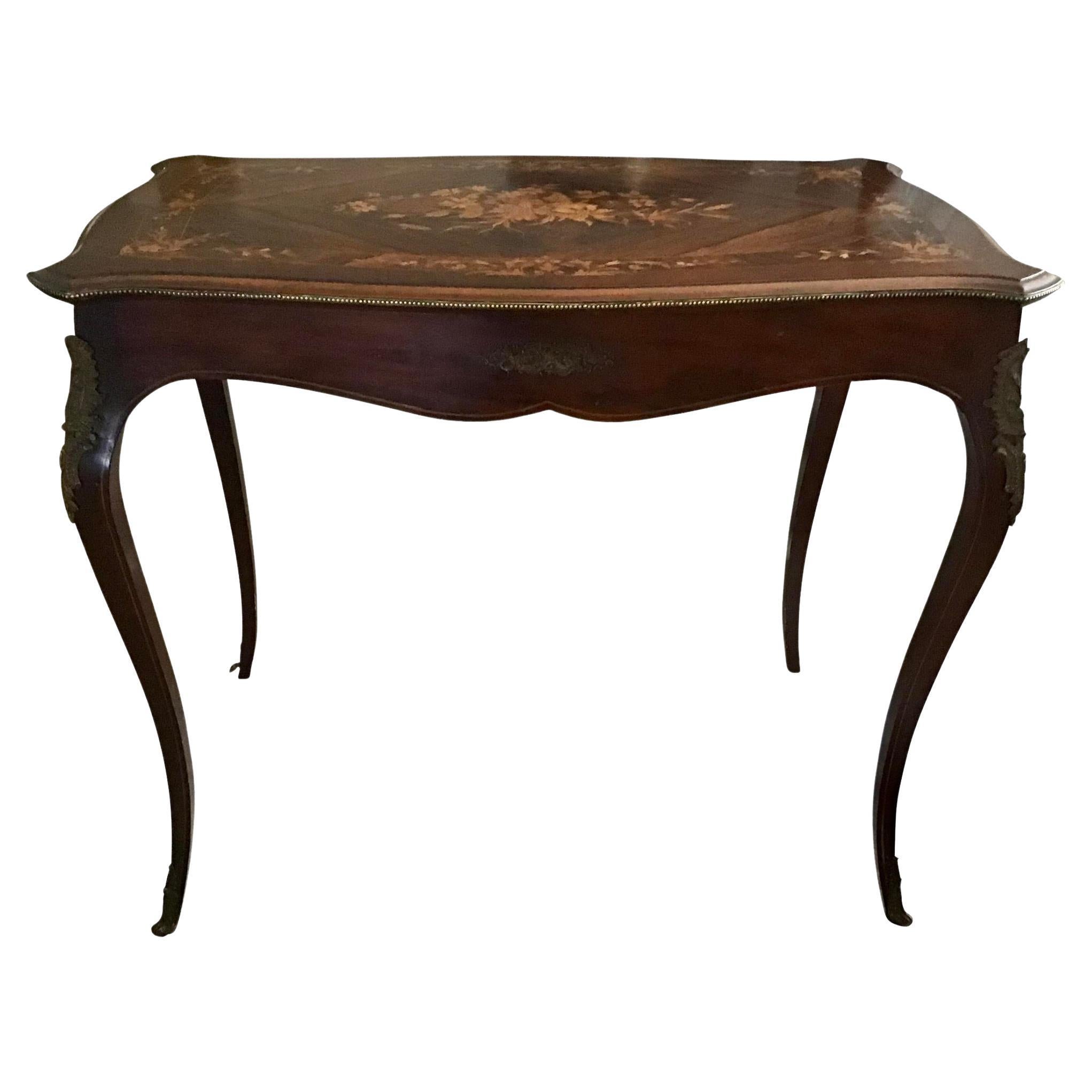 French Transition Rectangular Center Table For Sale