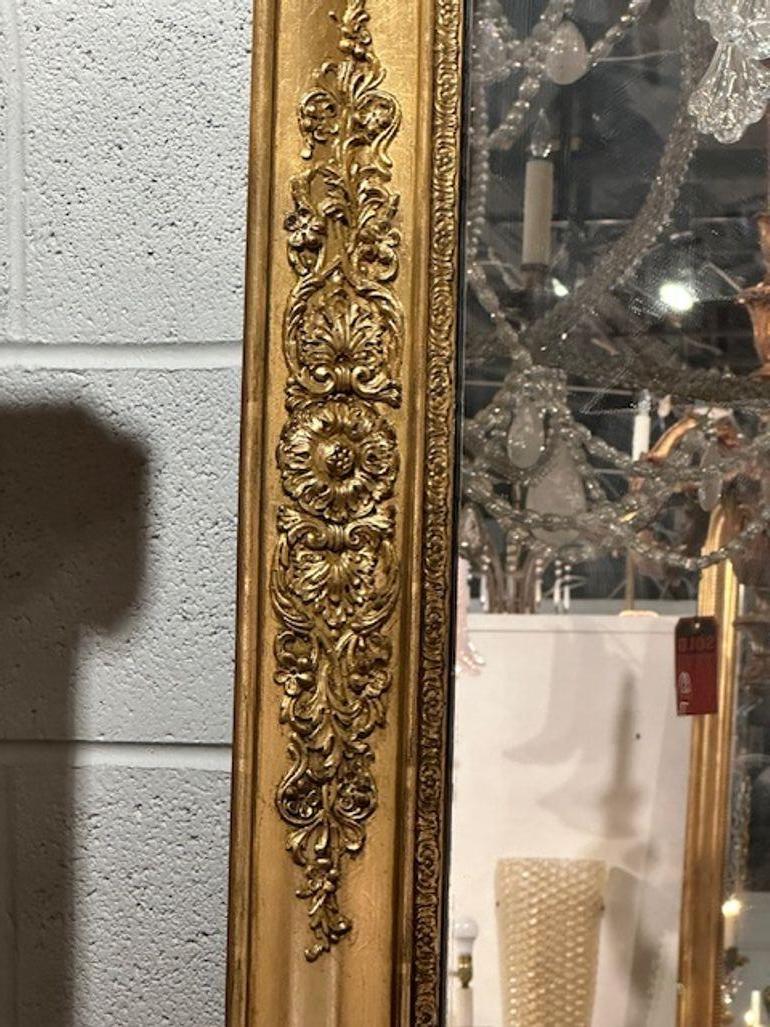 French Transitional Floor Mirror For Sale 1