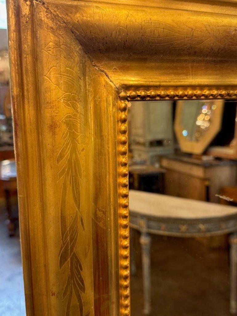 19th Century French Transitional Mirror For Sale
