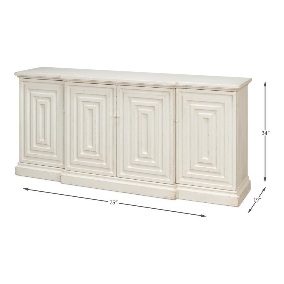 French Transitional Painted Sideboard 3