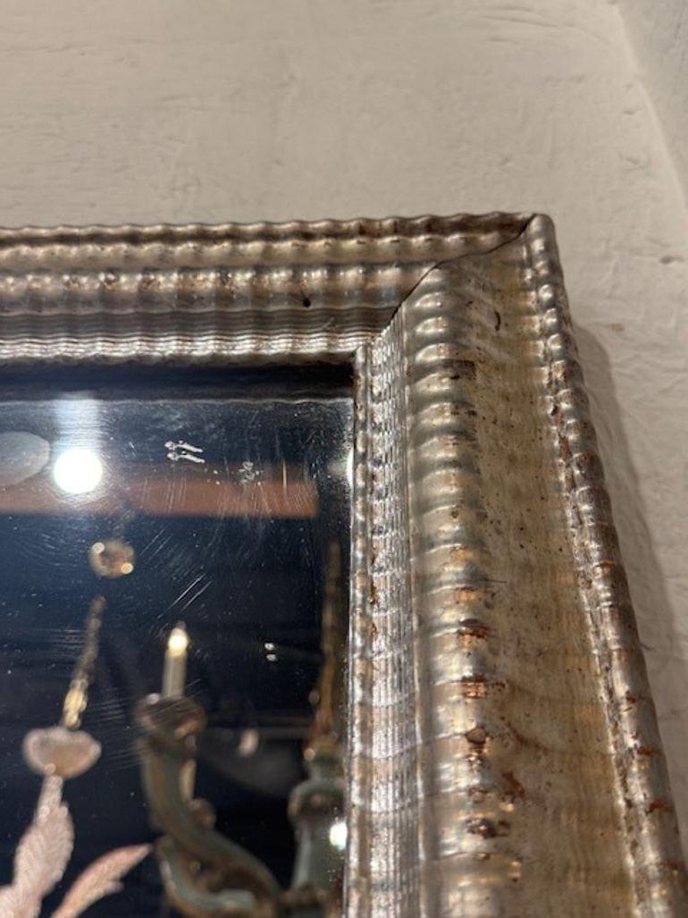 French Transitional Silver Mirror For Sale 1